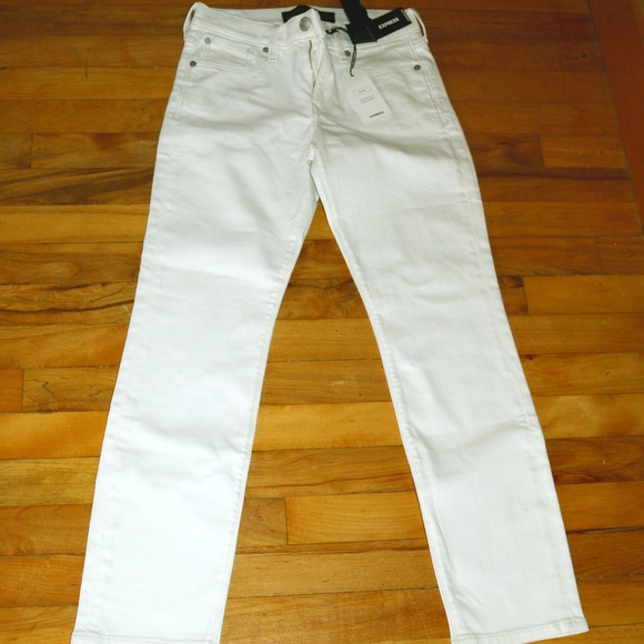 Express 0 Short Skinny Mid Rise Jeans - Picture 1 of 6